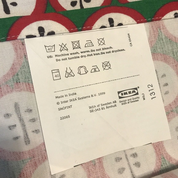 Ikea Table Runner Apple 100 By 16 Inch Red Green 3956 - Picture 4 of 6